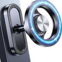 Coolpow Dual Magnetic Phone Holder for Gym Mag Safe Phone HolderStrong Magnet Gym Phone Holder Camera Mount for Gym Accessories for Women Attach to Metal Surface with iPhone 17 Pro Max 16 15 14 13