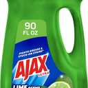 Ajax Ultra Liquid Dish Soap Vinegar and Lime Scent, Sparkling Clean Dishes, 90 fl oz Bottle
