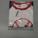 Family Matching Daddy Mommy and Me of The Year T-Shirts Letter Baseball Tops Baby Boy First Birthday Outfit (White, M)