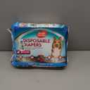 Simple Solution Disposable Dog Diapers, Female Dog Diapers, Puppy Potty Training, Incontinence and Heat Cycle Protection, Medium Diapers for Dogs, 15-23 Inch Waist, 30 Count