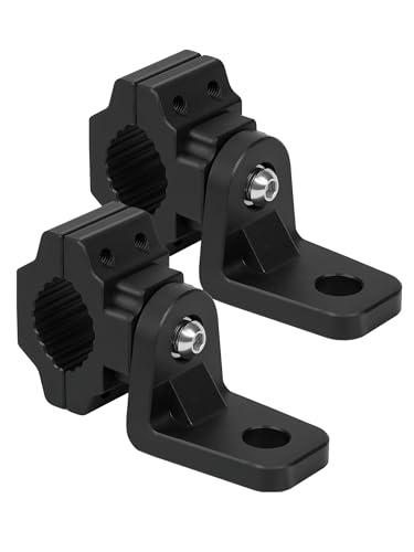 ZIDIYORUO Whip Light Mounts for ATV, Quad Light Mounts Fit 0.875", 1", 1.125" Rack Bars and Bandlebars, Adjustable Mount Made of Alloy Aluminum, Easy Installation (2 pcs Black)