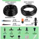 Drip Irrigation System for Watering Garden: 230FT Misting Sprinkler DIY Devices with Tubing Hose for Indoor Plants Outdoor Flower Beds Raised Growing Lawn Tree Patio Hydroponic