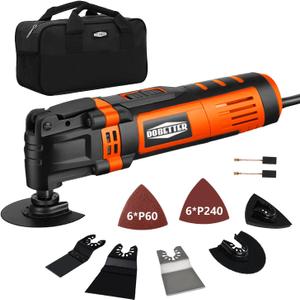Dobetter Oscillating Tool, 3.5Amp Oscillating Multi Tool Oscillating Saw with 6 Variable Speed 4.5 Oscillation Angle, Carry Bag and Accessories