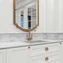 15 Pack Carrara White Marble Pencil Trim Liner, 3/5"X12" Bullnose Tile Edge Trim Polished for Bathroom Kitchen Shower Livingroom