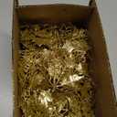 36 Pcs Christmas Glitter Poinsettia Flowers Artificial Flower Ornaments Fake Flower Christmas Tree Decorations Glitzy Poinsettia with Clips for DIY Xmas Wreaths Holiday Home Party Decor (Gold) (3.1"+3.9"+5.9")