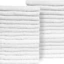 Salon Towels for Hair Stylist - Pack of 24, Not Bleach Proof, 16 by 27 Inches, Highly Absorbent Cotton Towels for Hand, Gym, Beauty, Spa, and Home Hair Care (White)