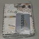 Farmhouse Ruffle Shower Curtain,Black Striped Patchwork,Coutry and Shabby Chic Style,72x72 in