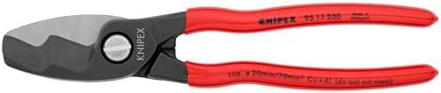 KNIPEX Tools - Cable Shears, Twin Cutting Edge (9511200), 8 inches