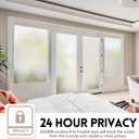 KESPEN Frosted Window Privacy Film Heat Control UV Sun Blocking Glass Stickers Static Cling Non Adhesive Door Coverings Decals for Bathroom Home Office, Frosted, 23.6 Inch X 6.5 Feet