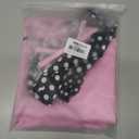 VLUV Pink Halloween Costumes Set, Women's Halloween Retro Satin Jacket Set with Scarf Headbands Glasses Accessories (Pink, XXL)