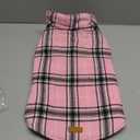 Kuoser Waterproof Dog Coat, Reversible Dog Jacket for Large Dogs, Adjustable Durable Doggie Winter Coat for Groowing Puppies Warm Puppy Cold Weather Apparel, Rose L (Large (Pack of 1))