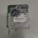 Puroma 2 Pack Combination Lock for Locker 4 Digit Outdoor Waterproof Padlock for School, Gym, Sports, Fence, Toolbox, Gate, Case, Outdoor, Hasp Storage (Silver & Black)