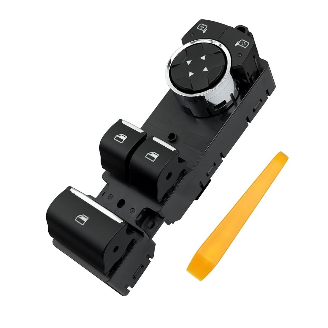 Driver-Side Window Switch - FR3Z14529CB - Fits 15-21 Ford Mustang - Plug & Play, Free Pry Bar