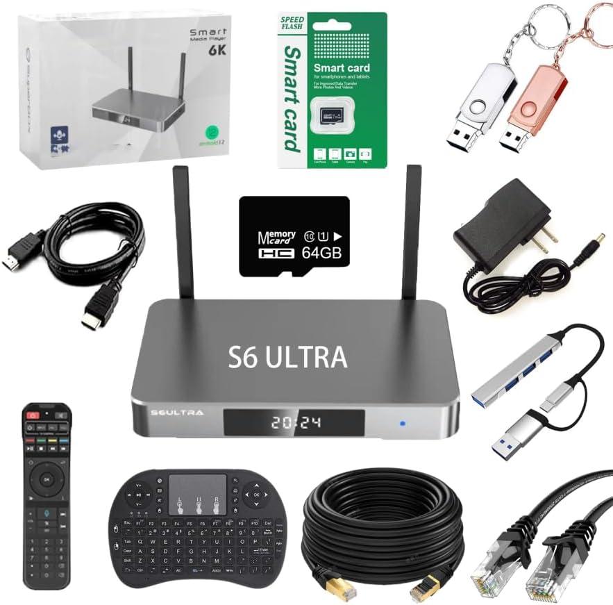 S6 Ultra 2025 S6 Max Fully Loaded S6 Pro with USB and Full Keyboard Voice Remote Control Manual Instruction
