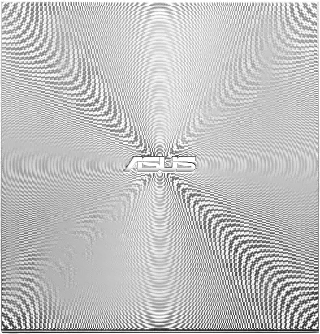 ASUS ZenDrive Silver 13mm External 8X DVD/ Burner Drive +/-RW with M-Disc Support, Compatible with both Mac & Windows and Nero BackItUp for Android devices (USB 2.0 & Type-C cables included)