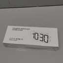 Loud Alarm Clocks for Bedrooms Heavy Sleepers, Plug-in Digital Bedside Clock with Night Light, Large Display, Dual Alarm, Snooze, Dimmable for Kids Teens Boys Girls (Rgb)