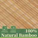 AGESISI Bamboo Roman Shades with Valance Cover, Cordless Blinds for Indoor Windows, Blackout Woven Wood Shades for Home & Patio, Privacy Protection, 22" W x 64" H, Carbonized