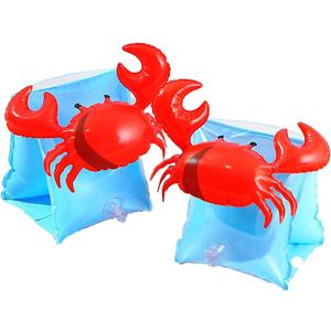 CCINEE Inflatable Arm Bands Crabby Swimming Arm Floats Sleeves Water Wings for Kids Swimming Learners Child Size