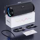 RIENOK Portable Bluetooth Speaker 30W Dual Pairing True Wireless Stereo HD Sound IPX7 Waterproof Outdoor Sport Shower Wireless Speaker Bluetooth 5.3 for Home Party
