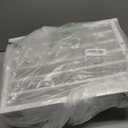 Snughome Short Dog Gate Indoor, 19.69" H Freestanding Small Dog Door Gates with Support Feet, Expands Up to 48" Wide Foldable Pet Gates for Doorway, 4 Panel Folding Pet Door Pet Fence for Puppy, White