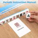 Mahjong Tile Set, 146pcs Professional Chinese Mahjong Set with Instruction Manual, Premium Mah Jongg Sets with Storage Box, 1.4" Mah Jong Tiles Easy to Grab, Game for Gathering, Party, Camping