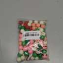 150Pcs 8 Styles Watermelon Wood Beads Wooden Fruit Beads Bulk Round Loose Bulk Colorful Assorted Shape Summer Spacers for Jewelry Making Findings DIY Crafts DIY Bracelet Necklace Home Decor