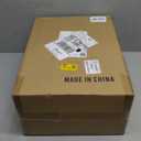 3 Lights Floor Lamp, Industrial Tree Lamp for Living Room Bedroom, Black Modern Dimmable Farmhouse Standing Lamp, Tall Pole with Clear Glass Shade