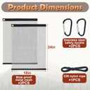 2 Pack Ultralight Rodent Proof Bear Bags, Wire Mesh Hanging Food Storage Bags for Camping and Backpacking, Critter Protection Kit with Nylon Rope and Carabiners