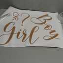 Boy or Girl Gender Reveal Decal - He or She Sign, Boy or Girl Baby Gender Party Theme Decorations, Baby Gender Sign, Gender Reveal Backdrop, Backdrop Letters for Arch Decal