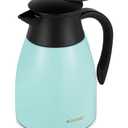 34Oz Coffee Carafe Insulated, Stainless Steel Coffee Carafes for Keeping Hot, Dustproof Thermal Carafes for Home Party/Work (Blue, 1L)