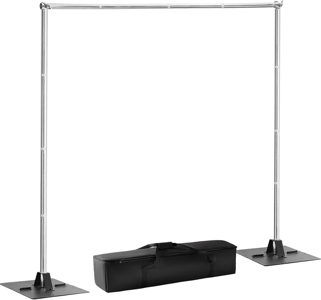 Heavy-Duty Tubular Background Stand Set, 12x10 Feet