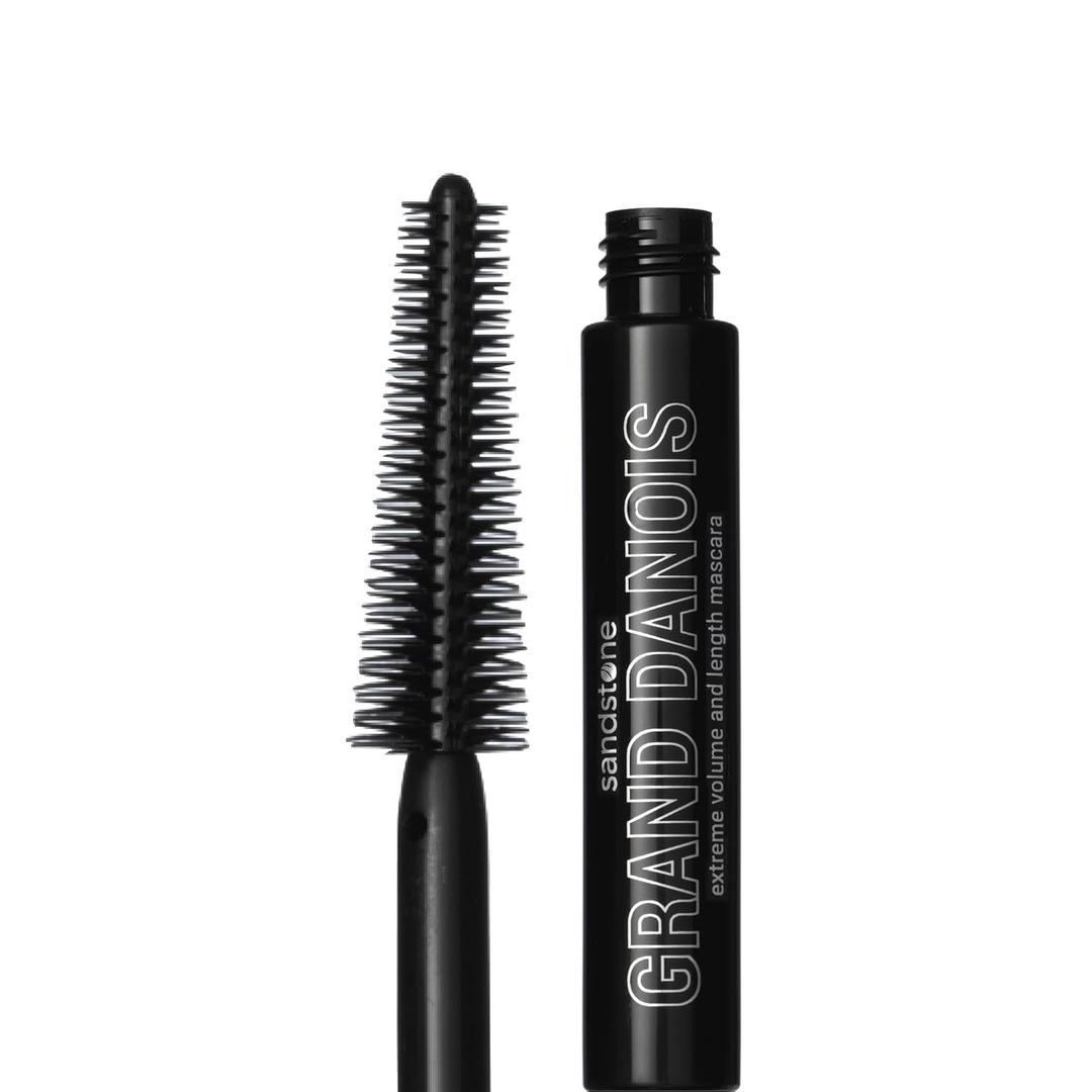 Sandstone Scandinavia Hypoallergenic Mascara Sensitive Eyes - Smudge-Proof, Sweatproof, Lengthening for Maximum Volume and Length - Vegan, Non Toxic ingredients (Brown, 9 ml) (0.3 Fl Oz (Pack of 1))