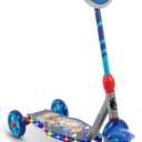 Huffy Toddler 3-Wheel Scooter for Kids, Multiple Colors & Licensed Character Graphics, Ages 3+, Durable Steel Frame, Wide Non-Slip Deck, Stable Lean-to-Steer Design, Light-Up Options, Girls/Boys