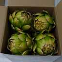 Timgle 8 Pcs Green Artificial Artichokes Fake Vegetables and Fruits for Summer Kitchen Wedding Bowl and Vase Decorations (Large)