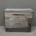 Mueller Ultratemp King Size Sheets Set, Super Soft 1800, 6 Piece, Deep Pocket up to 16" Cooling Sheets King Size, Transfers Heat, Breathes Better, Hypoallergenic, Wrinkle, Light Grey (King, Light Gray)