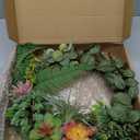 Beinhome 16 inch Succulent Wreath for Front Door, Boho Wreath Artificial Multicolor Succulent Arrangement Decor Spring Wreath Summer Wreaths All Season Door Wreath for Wall and Home Decoration