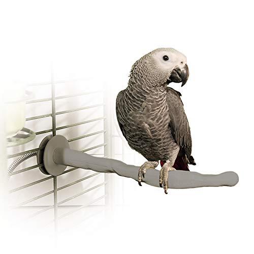 K&H Pet Products Thermo-Perch Heated Bird Perch for Bird Cage, Bird Cage Accessory, Exotic Bird Warming Perch for Med/Large Exotic Birds Like Parrot, African Grey, Cockatoo - Medium 1.25 X 13in 12V