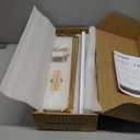 Forbena Gold Floating Shelves for Wall Decor Set of 3, Bathroom Shelves Over Toilet, Modern Display Wall Shelf with Guard Rail for Living Room Bedroom Organizers and Storage - White and Gold (17 Inch)