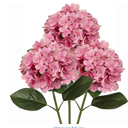 DILATATA Faux Hydrangea Large Artificial Purple Hydrangea Flowers 26" Real Touch Hydrangea Flowers Lifelike Silk Hydrangea Stems for Wedding Party Garden Home Decoration, Pink