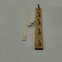 Coat Rack Wall Mount, Wooden Coat Hanger with 5 Hooks, Heavy Duty, Natural, 1 Pcs