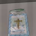 FLYAB First Holy Communion Gift Bag - 11.5" Baptism Gifts for Girls Boys First Communion Religious Cross Christian with Tissue Paper Handle Confirmations Gifts for Baby Boys Girls