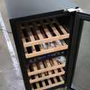 BODEGA 15 Inch Dual Zone Wine Fridge, 30 Bottle, Black 15 Wine Cooler Under Counter For Home and Kitchen, With Double-Layer Glass Door, Wine Refrigerators Free standing with Temperature Control.