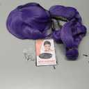 morvally 33.5 Inches Purple Long Braided Ponytail Wig - Anime Cosplay Wigs for Halloween Costume Party (Purple)