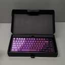 LEMOKEY X4 QMK Wired Mechanical Keyboard, 75% Layout South-Facing Red Backlit, Side-Printed Double-Shot PBT Keycaps with Tactile Brown Mechanical Switch for Windows