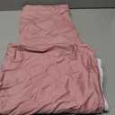 iMaylex Soft 100% Egyptian Cotton Zipper Pillow Case, Cozy and Lightweight Pillowcase, Set of 2, Lotus Pink, Standard, 20" x 26"
