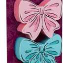 Genuine Fred Tidy Ties Coquette Bow Sponges, Set of 2, Pink and Blue, Durable Layered Sponges, Girly Coquette Kitchen Accessory, Gift-Ready Packaging