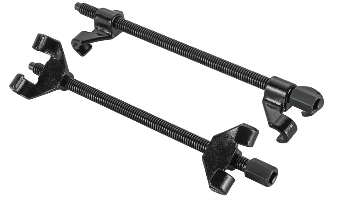 14" Coil Spring Compressor Tool | Heavy Duty Suspension Strut Remover Installer Tool Kit Macpherson Coil Spring Compressor Automotive Strut Spring Compressor with 2 Steel Jaws