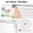 LazBlinds No Tools No Drill Cordless 1" Aluminum Mini Blinds, 100% Privacy S-Curve Blinds for Windows, Room Darkening Horizontal Window Blinds and Shades for Home, 22" W x 48" H, White
