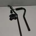 KINGGEAR F1 Walking Stick, Walking Cane for Women & Men, Self Standing Walkers for Seniors with Wrist Strap, Lightweight & Sturdy Offset EVA Handle and Large Quad Base (Black)