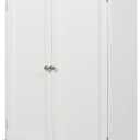 27.6in Length Bathroom Cabinet Wall Mounted,Over Toilet Storage Cabinet with 2 Doors and Adjustable Shelves,Wood Medicine Cabinet for Bathroom, White